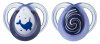 Tommee Tippee Пустышка силиконовая Night Time Narval, 0-6 месяцев, 2 штуки
