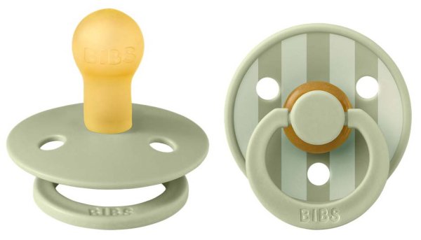 Bibs Набор латексных пустышек Studio Colour, 0+ Pin - Sage Mix