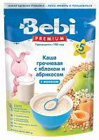 Bebi Каша Premium Гречка-яблоко-абрикос с молоком, с 5 месяцев, 200 г					