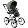 ROAN Коляска 2 в1 Bass Next короб+прогул.(2 места) (Sage Green/Black/руч.Black)