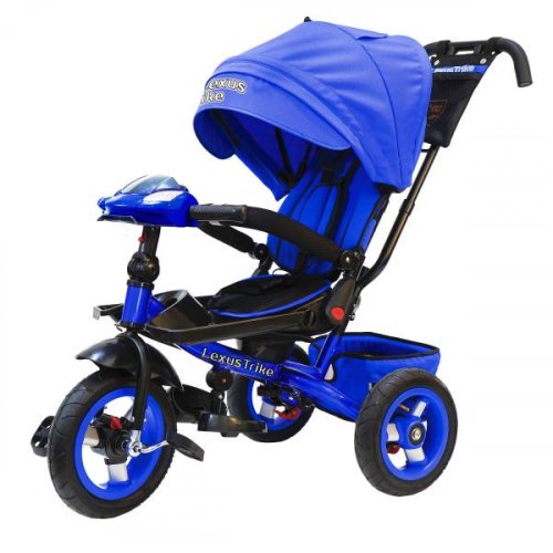 Lexus Trike Велосипед детский трехколесный, надувные колеса, световая/музыкальная панель / цвет синий