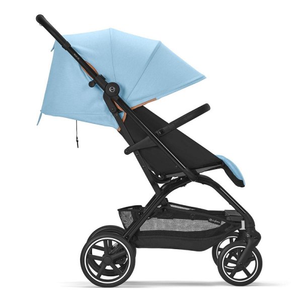 Cybex Прогулочная коляска Eezy S+ 2 BLK с дождевиком и бампером / цвет Beach Blue