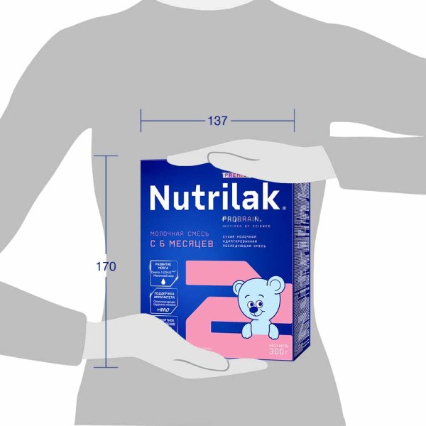 Nutrilak Молочная смесь Premium 2, с 6 месяцев, 300 г
