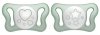 Chicco Пустышка силиконовая ночная Micro, 0-2 месяца, 2 штуки