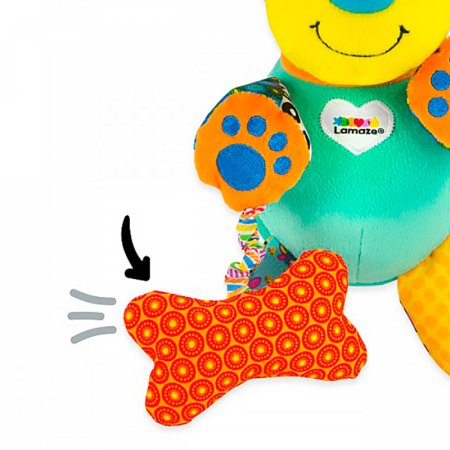 Lamaze (Ламаз) Игрушка с подвесом интерактивная для малышей Щенок, звук.