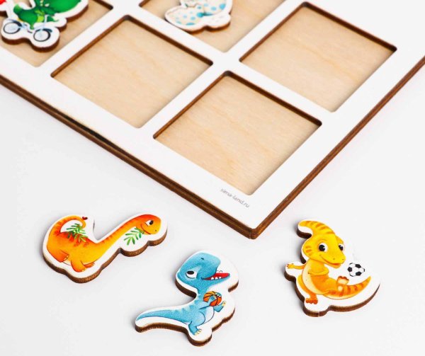 Лесная мастерская Дидактические игры и материалы. Тренажёр памяти "Динозавры"