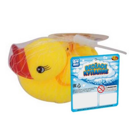 ABtoys Игровой набор "Веселое купание" Уточка резиновая с тремя утятами