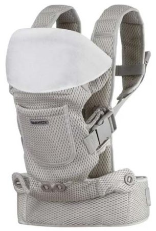 Babyrox Рюкзак-переноска Comfort 3D Mesh / цвет серебряный