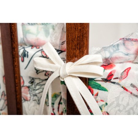 Nuovita Комплект Fiori для детской кроватки, 9 предметов / цвет белый