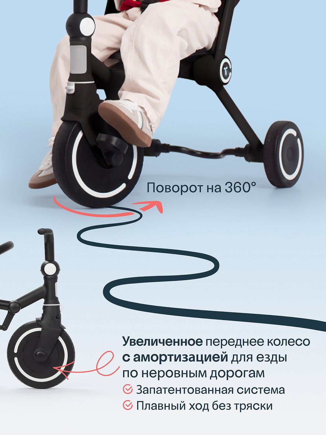 Трехколесный складной велосипед SmarTrike Wonder max