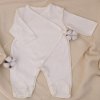 Babyedel Комбинезон на запахе, закрытые ножки, интерлок