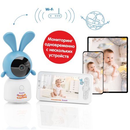 Видеоняня Ramili Baby RV100KROSH Крошик, Малышарики, с креплением