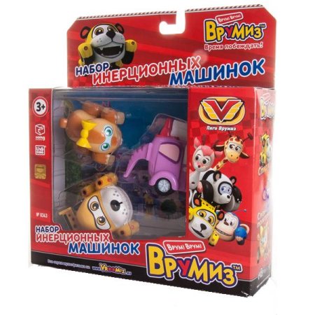 игрушка Игрушка Врумиз набор инерционных машинок Спиди, Софи, Слон пожарный