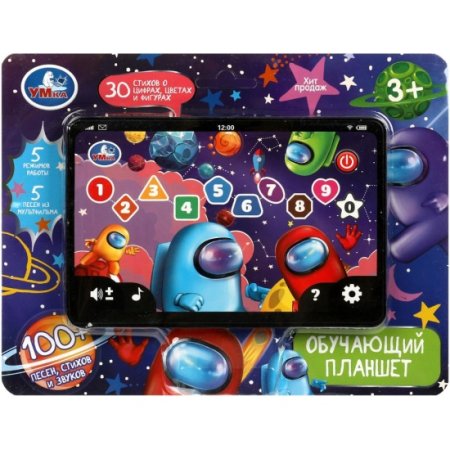 Обучающий планшет 100 песен, стихов и звуков. Умка 