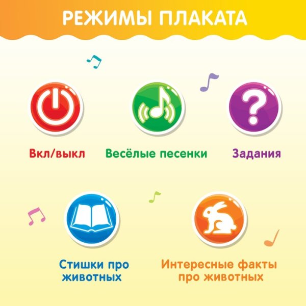 Фото товара ZABIAKA Говорящий плакат "Моя ферма" звук, работает от батареек  SL-02022 3524464 