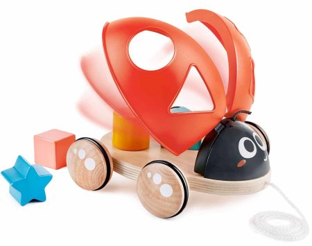 Hape Каталка - сортер "Божья коровка", 5 предметов