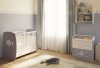 Polini kids Комод пеленальный French Teddy / цвет белый-серый