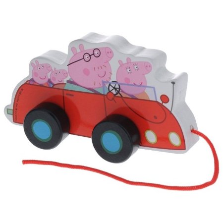Peppa pig каталка "свинка пеппа. машина семьи пеппы", дерево
