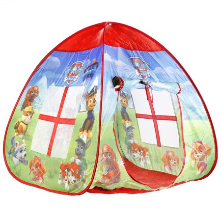Играем вместе Палатка детская игровая с тоннелем Щенячий Патруль 251697 / цвет красный