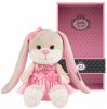 Maxitoys Мягкая игрушка Jack&Lin, Зайка Лин в розовом платье с пайетками, 20 см