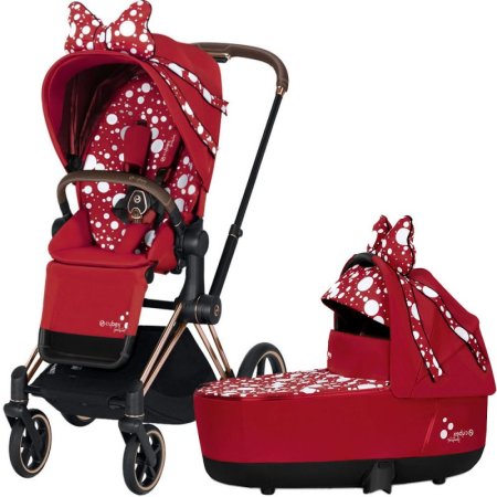 Коляска Cybex Priam III FE JS Petticoat 2в1+спальный блок+рама Chrome