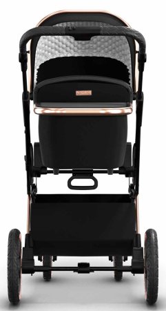 Moon Коляска 2 в 1 Style Rocca / цвет Rosegold (черный, рама розовое золото)