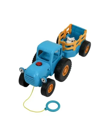 Умка Каталка с прицепом + корова 20 песен,фраз, звуков СИНИЙ ТРАКТОР в кор.