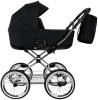 ROAN Коляска 2 в1 Bass Next Classic короб+прогул.(2 места)14d  (Caviar/Black/руч.Black)