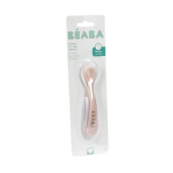Ложка силиконовая, 4М+, в блистерной упаковке. Cotton candy FIRST AGE SILICONE SPOON  -  COTTON CAND