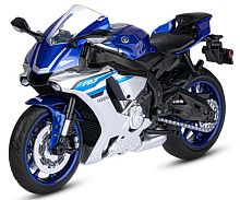 Автопанорама Мотоцикл металлический Yamaha YZF-R1 / цвет синий					