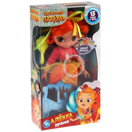 игрушка Карапуз, Сказочный патруль, Алёнка, 32см, русалка, озвученная с аксессуарами