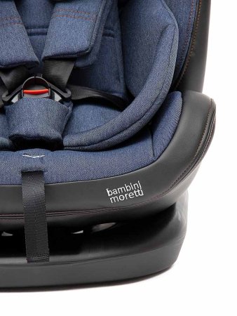 Bambini Moretti Детское автокресло ST-3 (0-36 кг) / цвет джинс с коричневой строчкой