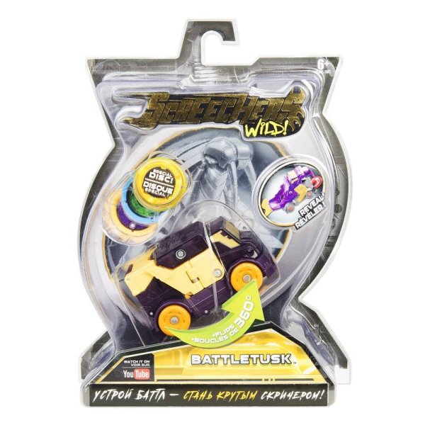 игрушка Screechers Wild Дикие Скричеры. Машинка-трансформер Баттлтаск л2