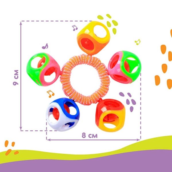 Крошка Я Погремушка-браслет «На ручку»