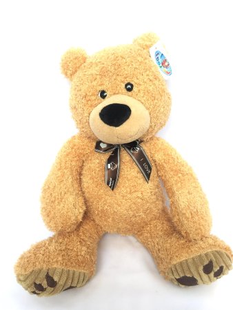 Игрушка мягконабивная Мишка с лентой / цвет коричневый