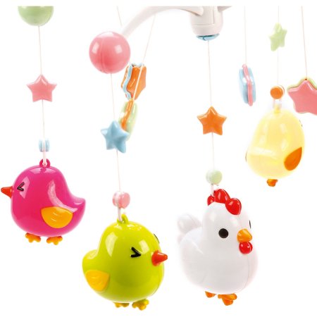 Музыкальная подвеска для кроватки / цвет оранжевый