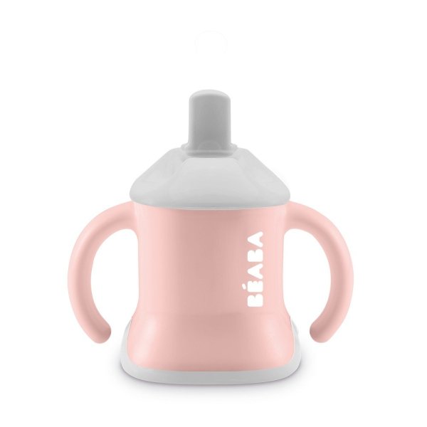 Beaba Поильник-чашка Training Cup 3 в 1 / цвет old pink
