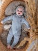 (м)НВ8000 Комбинезон на молнии,Серый (р. 68-74)