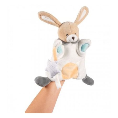 Chicco Игрушка-рукавичка мягкая "Зайчик" 0м+