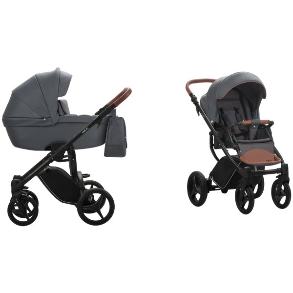 Bebetto Детская коляска 2 в 1 Luca Pro / цвет серый 03, рама черная