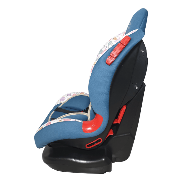 Детское автомобильное кресло / BS-02 Lux Print / Бирюза-Кошки