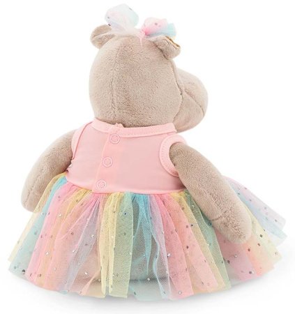 Orange Toys Мягкая игрушка Бегемотик Принцесса в розовом, 20 см
