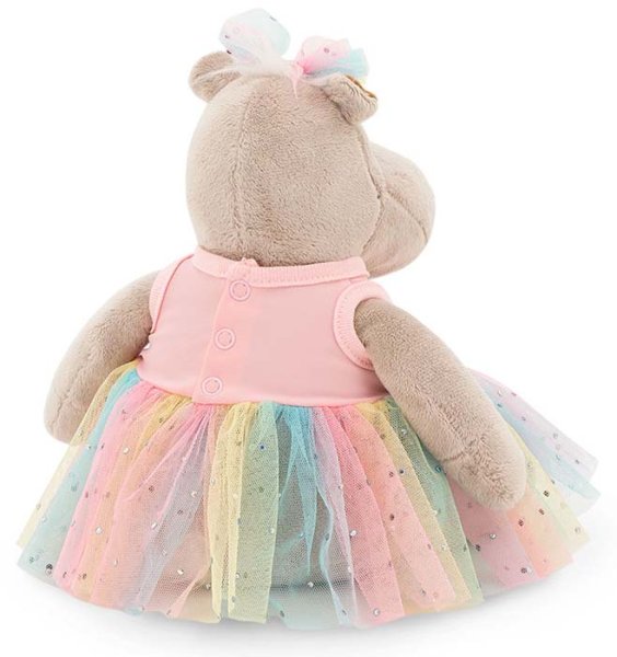 Orange Toys Мягкая игрушка Бегемотик Принцесса в розовом, 20 см