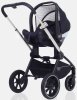 MowBaby Коляска 3 в 1 Zoom PU / цвет Silver Black (черный, рама серебро)