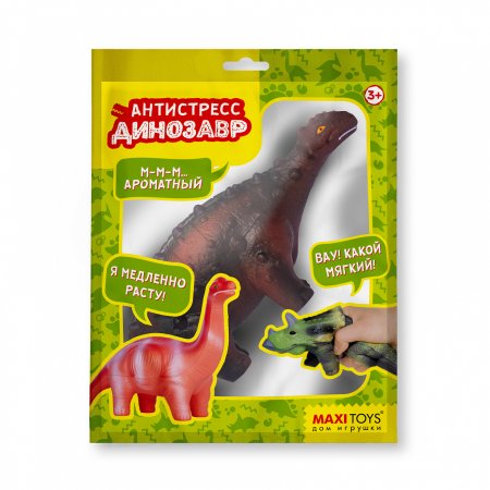 Maxitoys Игрушка Антистресс-Динозавр "Анкилозавр"