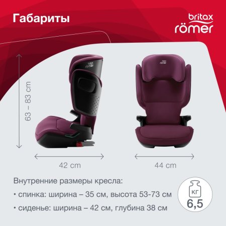 Britax Roemer Детское автокресло Kidfix M i-Size / цвет Burgundy Red