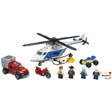 Lego Конструктор  Город Погоня на полицейском вертолёте