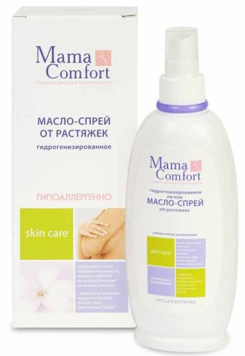 Mama Comfort Легкое масло-спрей от растяжек, 250 мл
