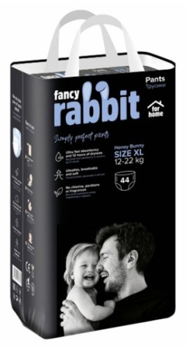 Fancy Rabbit for home Подгузники-трусики, 12-22 кг, XL, 44 штуки