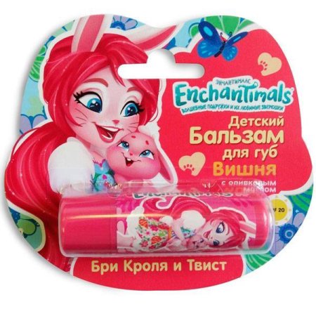 игрушка Enchantimals Детский бальзам для губ «Вишня» с оливковым маслом